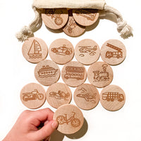 Transportation Memory Matching Game